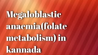 Megaloblastic anaemia folic acid physiology and metabolism [upl. by Ramin]