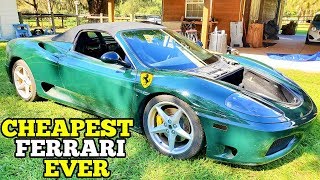 Heres How Much it Cost to Buy and Rebuild a Cheap Salvage Ferrari [upl. by Fernand269]