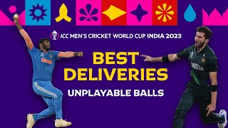 Every unplayable delivery from Cricket World Cup 2023 💫 [upl. by Elehcim]