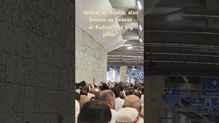 Rami AlJamrat  Jamrat alAqaba  “the big pillar” jamrat hajj2024 Mina [upl. by Onitnerolf]