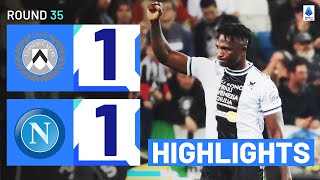 UDINESENAPOLI 11  HIGHLIGHTS  Success rescues late draw for Udinese  Serie A 202324 [upl. by Ennylyak]