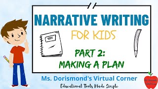 ✏️ Making a Plan for Your Narrative  Narrative Writing for Kids  Part 2 [upl. by Nnaylloh]