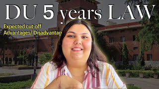 5 years LLB at DU  Cutoff  Admission process  Everything [upl. by Llerot126]