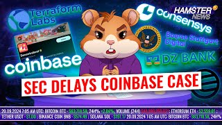 Terraform Labs shuts down SEC delays Coinbase case Decentraland hacked on X ⚡️ Hamster News [upl. by Neslund]