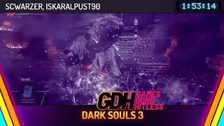 Dark Souls 3 by scwarzer and iskaralpust90 in 15314  Games Done Hitless [upl. by Domenic]