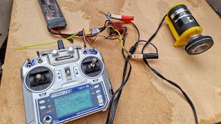 running a turbex rc plane motor from rc car esc  hobbywing 880 [upl. by Sirama721]