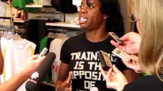 Perdita Feliciens post press conference interview 01 [upl. by Hali]