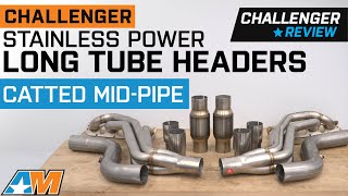 20082023 V8 Challenger Stainless Power 178Inch Long Tube Headers Review [upl. by Nicolai]