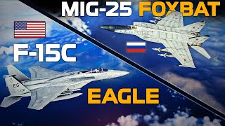 The Aircraft That Almost Shot Down The Eagle  Mig25 Foxbat Vs F15C Eagle  DCS [upl. by Lein]