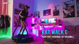 KAT Walk C First PERSONAL VR Treadmill  WALK Into the OASIS [upl. by Bowers]