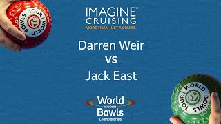 World Indoor Bowls Championship 2024 Darren Weir vs Jack East  Day 16 Match 2 [upl. by Airehs]