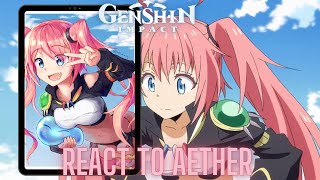 Genshin impact react to Aether as milim nava  rimuru tempest  slime  Gacha life 2 [upl. by O'Grady412]