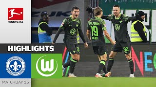 Big Win Despite Early Red Card  Darmstadt 98  VfL Wolfsburg 01  MD 15 – Bundesliga 202324 [upl. by Inaj]