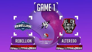 ALTER EGO vs REBELLION GAME 1 INDONESIA vs INDONESIA  ESL SNAPDRAGON PRO SERIES [upl. by Oneal]