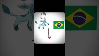 GLACEON BRAZIL 🇧🇷🇧🇷🇧🇷🇧🇷🇧🇷🇧🇷 Credit artGlacytale 🎉🍭 shorts viralvideo edit funny trending [upl. by Neelahs]