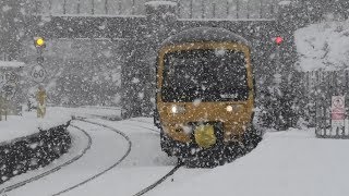 Trains in the snow Bristol Feb 2019 [upl. by Ardeen]