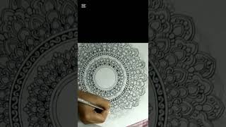 Mandala art Easy patterns 🌼manadalaart art artist mandaladrawing youyubeshort beginners [upl. by Eenahc]