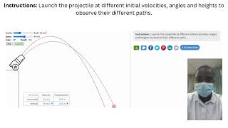 Projectile Motion Simulation  Science Experiment  Virtual Lab Simulation [upl. by Awe965]