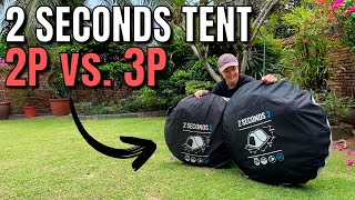 Quechua 2 Seconds 2Person VS 3Person Tents [upl. by Jerold]