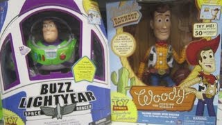 Toy Story Talking Toy Dolls  Buzz Lightyear and Sheriff Woody [upl. by Yannodrahc789]