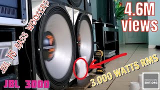 test qsc 5050 woofers jbl 18 bass [upl. by O'Doneven]