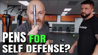 Using Pens for Self Defense Striking and Clinching  Smootherpro Tactical Pen Review [upl. by Osrock]