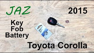 2015 Toyota Corolla Key Fob Battery Replacement [upl. by Louanne]