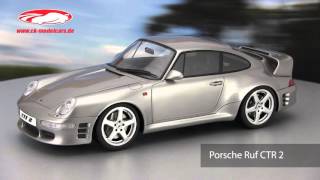 ckmodelcarsvideo Porsche Ruf CTR 2 silber GTSPIRIT [upl. by Guyon]