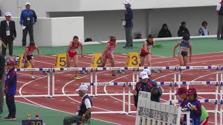 2018 東北高校陸上 女子 100mH 予選5組 [upl. by Marna]