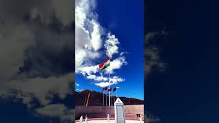 Indian Flag 🇮🇳💙ladakhstatus lehladakh indianarmy india warmemorial trending viralshort [upl. by Mahmud]