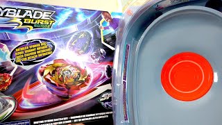 HASBROS FIRST ELECTRIC STADIUM  Motor Strike Battle Set SpeedStorm Unboxing  Beyblade Burst Surge [upl. by Eceinart]