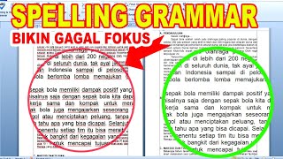 Cara hilangkan 👍 Spelling Grammar di Microsoft Word yang mengganggu [upl. by Nelrac]