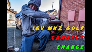 MK2 Golf 16V Cambelt Change [upl. by Ativ916]