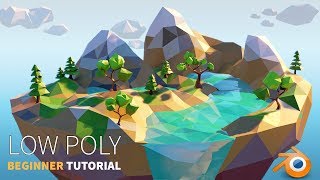 Low Poly Island  Beginner  Blender 28 Tutorial [upl. by Ecam251]