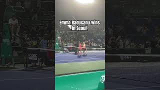 Emma Raducanu clinches the match point against Peyton Stearns at the 2024 Korea Open wta tennis [upl. by Ttirb524]