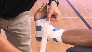 How to Tape an Ankle Quick amp Easy Demonstration [upl. by Kerrison]