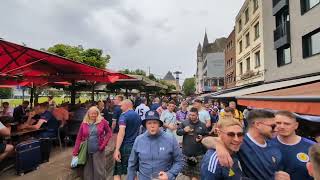 TARTAN ARMY Descend on COLOGNE Despite STORM WARNING [upl. by Shaia]