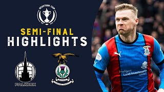 Falkirk 03 Inverness Caledonian Thistle  Highlights  Scottish Cup SemiFinal [upl. by Roanna]