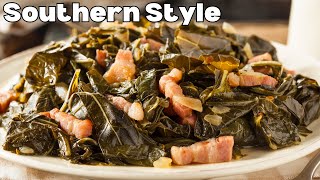 Southern Collard Greens The RIGHT WAY BEST Soul Food Collard Greens w Smoked Turkey Wing [upl. by Delilah]