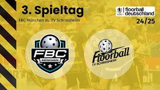 FBC München vs TV Schriesheim  3 Spieltag  1 FloorballBL Herren 2425 [upl. by Adamina]