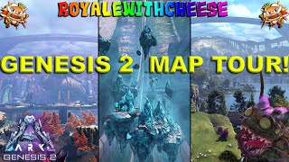 Ark Genesis 2 Full Map Tour And Creature Locations  Ark Survival Evolved Genesis 2 DLC [upl. by Braasch]