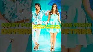 Top 5 Most Popular Songs From Different Film Industry  Buttaboma  Rowdy Baby shorts trendingnow [upl. by Abisha]