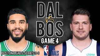 NBA LIVE DALLAS vs BOSTON GAME 4 FINALS  JUNE 152024  2024 NBA Finals LIVE Score [upl. by Zealand]