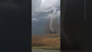 Massive Tornado Rips Through Iowa With 110 mph Winds [upl. by Ayekal980]