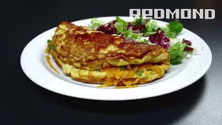 Omlet z kalafiorem i serem cheddar  Multicooker REDMOND M4502 [upl. by Ynohtnacram]