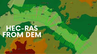 HECRAS 2D Modelling using DEM [upl. by Rusel729]