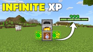 EASY XP Duplication GLITCH in Minecraft Bedrock 118 infinite [upl. by Aohsoj]