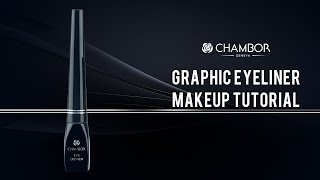 Chambors Graphic Eyeliner Makeup Tutorial [upl. by Nathanil]