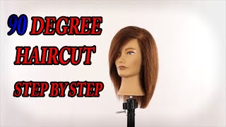 90 degree haircut step by step tutorial [upl. by Mirelle]