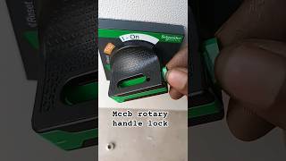 Schneider mccb rotary handle lock electrical electricalpanel electricalengineering [upl. by Tfat]